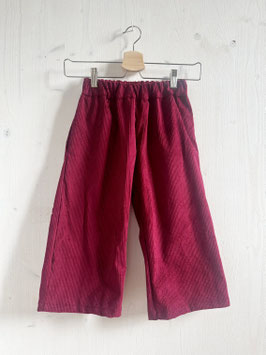 Cord Culotte fuchsia