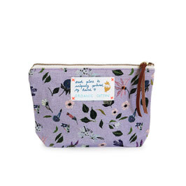 Pouch *purple flowers*