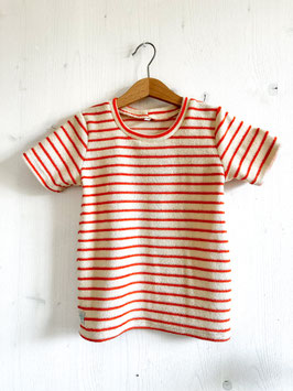 Frottee Shirt stripes orange