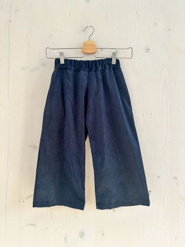 Cord Culotte cropped indigo