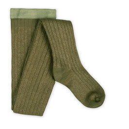 Glitzer Strumpfhose olive de lubéron