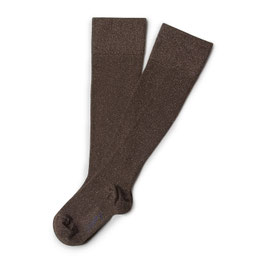 Glitzernde Energie Kniesocken chocolat au lait