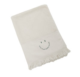 Hamam Strandtuch Malte beige/grün