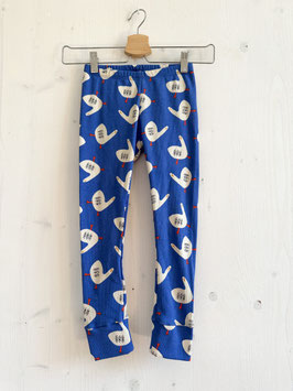Rib Leggings geese blau