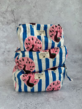 Necessaire peacock blue
