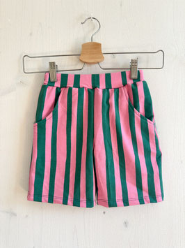 Shorts stripes pink/grün
