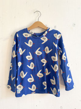 Rib Tee langarm geese blau