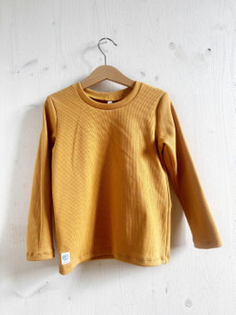 Langarmshirt rib amber yellow