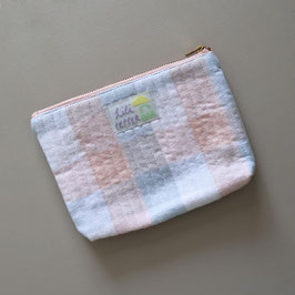 quilted Pouch check pastel