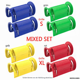 Clipeez® Einkaufswagen Schutzgriffe - MIXED SET (2x Set S + 2x Set XL) - Wunschfarben