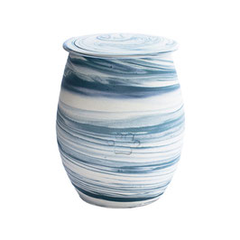 Urna in ceramica cod.CC - Blu