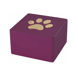 Urna in legno - modello Colore con orma cod. COLOR OR Porpora