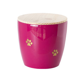 Urna in plastica con tappo in legno cod. PET PL VIOLA;