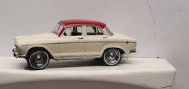 Simca Aronde Montlhéry 1962 - Ivory and Red roof HO 1/87   Réf: 576087   NOREV