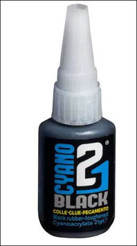 Colle 21 Noir-21gr. Super Glue Black Cyanoacrylate idéal pour la modélisation et le bricolage.  Réf 098