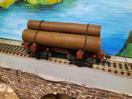coffret de 3 wagons porte grumes HO m compatible HO 1/87   Réf:27391    SPECTRUM   LT3D-783