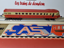 Autorail  ABJ 4 SNCF occasion  analogique  HO 1/87 peinture a revoir réf: 3623 AS  DV16-2