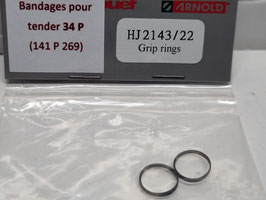 Bandages d'adhérence pour tender 34P x2 - HO  1/87  Réf: HJ2143/22  HORNBY