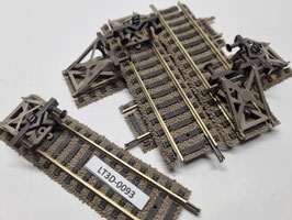 rail droit + butoir occasion HO   1/87   Réf: 6102   FLEISHMANN   LT3D-93