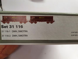 2 DMH Simotra  HO 1/87  Réf: 31116  LSMODELS