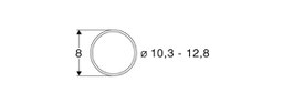 bandages pour roues D 10,3 - 12,8  DC   Réf 40069  ROCO