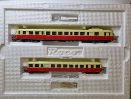 autorail diesel X2800 avec remorque digitale sonore ESU occasion  HO 1/87  Réf: 43009  ROCO  DV5-78