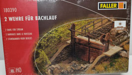 Barrages pour ruisseau  x2 - HO  1/87  Réf :180390  FALLER