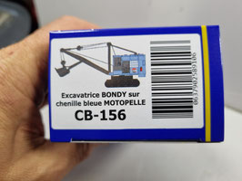 excavatrice BONDY chenille bleue " moto pelle " HO 1/87  Réf: CB156  REE