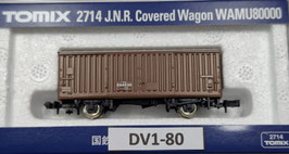 wagon JNR Covered Wagon Type WAMU 80000  occasion état neuf N 1/160    Réf     2714    TOMIX    DV01-80