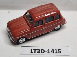 R 4 Renault  rouge (état moyen )  occasion HO 1/87   LT3D-1415