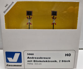 2 croix de St André clignotantes   HO 1/87  Réf :5060 VIESSMANN