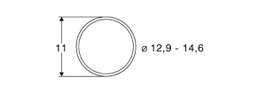 bandages pour roues  D 12,9 - 14,6  DC Réf 40070  ROCO