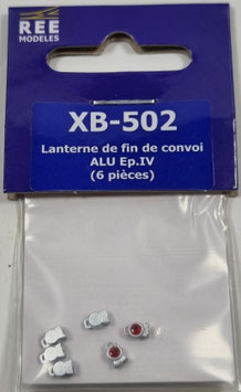 lanternes ( 6 ) feux fin convoi alu  SNCF  ép. IV  Réf : XB502  REE