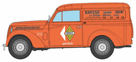 Voiture Renault JUVAQUATRE Fourgon tôlé Orange "RENAULT"  Réf: CB-205 REE