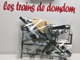 hélicoptère  vert & blanc en kit  HO 1/87  Réf: 880  ROCO Minitanks