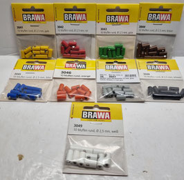 Fiche femelle - Ø 2,5 mm - toute couleurs   x10  Réf: 304x  BRAWA