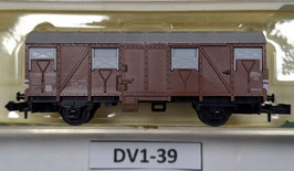 wagon couvert a essieux occasion N 1/160    Réf     3239    MINITRIX    DV01-39