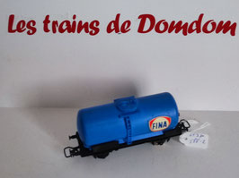 wagon-citerne à 2 essieux SNCF Fina occasion HO 1/87  LT3D-588-1