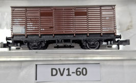 wagon couvert occasion N 1/160    Réf         FLEISCHMANN    DV01-60