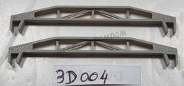 traverses ( 2 )  pour pont  métallique  JOUEF  670 HO 1/87    Réf  3D004