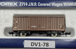 wagon JNR Covered Wagon Type WAMU 80000  occasion état neuf N 1/160    Réf     2714    TOMIX    DV01-78