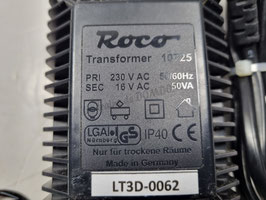 transfo 220  V  vers 16 V  50 VA  occasion  Réf: 10725 ROCO  LT3D-62