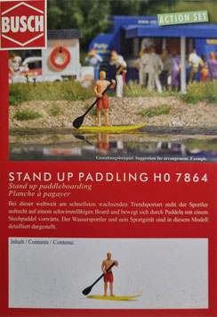 Stand up paddling1 1 fig avec pagay  HO 1/87  Réf: 7864  BUSCH