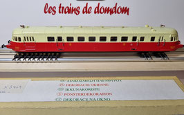 Autorail   SNCF ABJ 2    X 3401 occasion  analogique  HO 1/87  AS  DV16-04