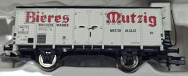 wagon couvert "BIERE MUTZIG "   N  1/160 Réf : 67457 BRAWA