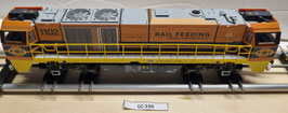 loco G2000  " RAIL FEEDING "  digitale 3 rails occasion  HO 1/87 réf : 58712 MEHANO LC-150