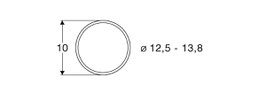 bandages pour roues  D 12,5 - 13,8 DC Réf 40066  ROCO