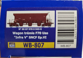 wagon trémie " infra V "  HO 1/87  Réf: WB-807   REE