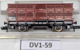 wagon couvert occasion N 1/160    Réf         FLEISCHMANN    DV01-59