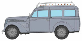 Voiture Renault JUVAQUATRE Familiale vitrée, Gris + galerie  Réf: CB-211  REE